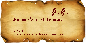 Jeremiás Gilgames névjegykártya